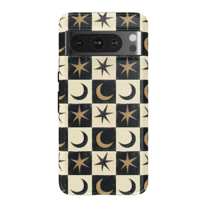 Mystic Moonstar | Black Celestial Case Phone Case get.casely Essential Google Pixel 8 Pro