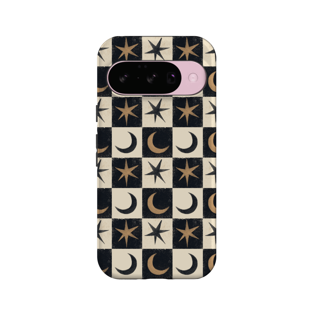 Mystic Moonstar | Black Celestial Case Phone Case get.casely Essential + MagSafe® Google Pixel 10
