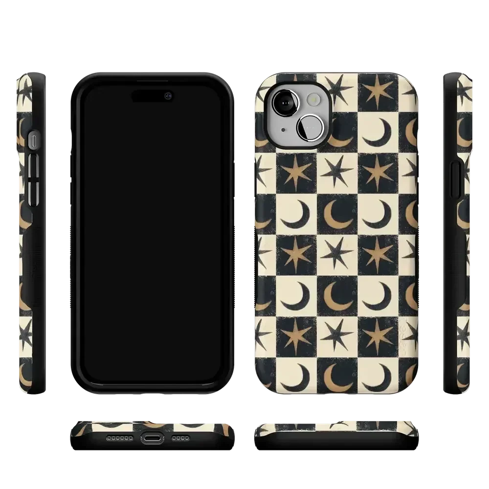 Mystic Moonstar | Black Celestial Case Phone Case get.casely