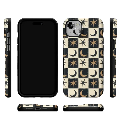 Mystic Moonstar | Black Celestial Case Phone Case get.casely