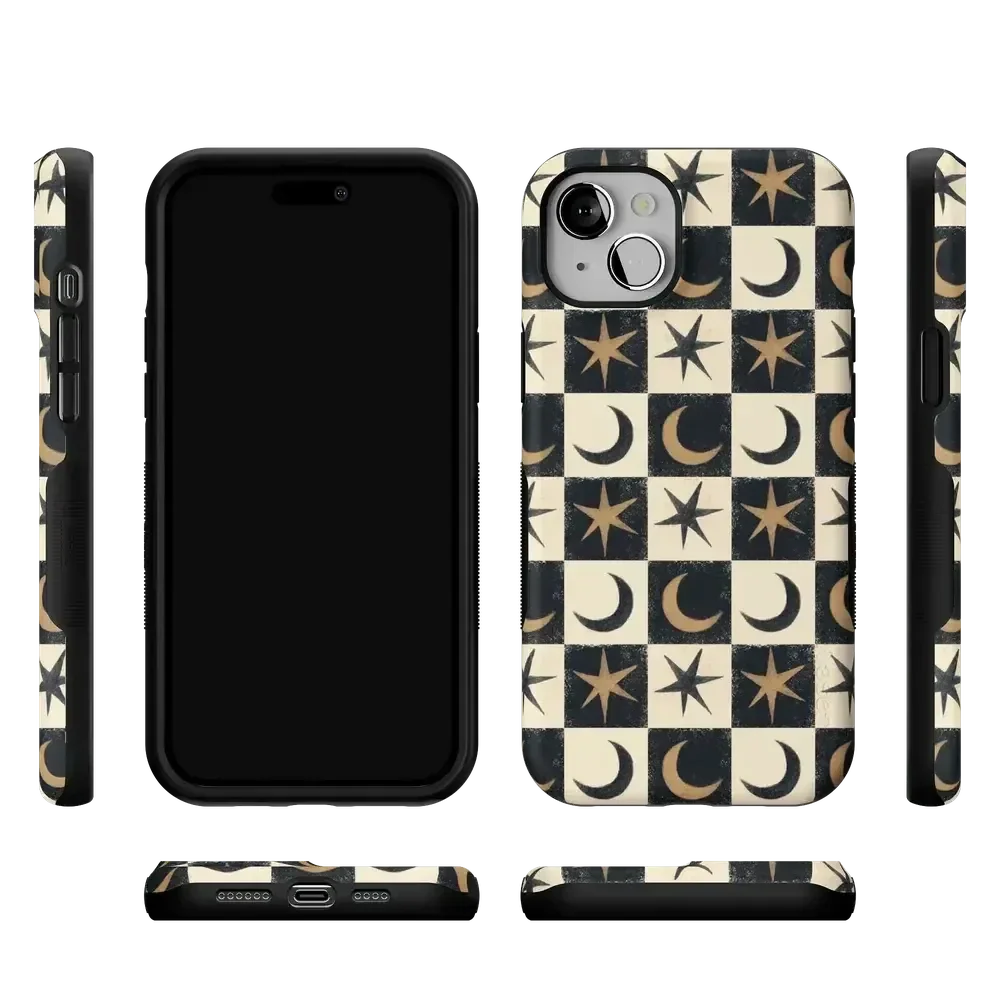 Mystic Moonstar | Black Celestial Case Phone Case get.casely