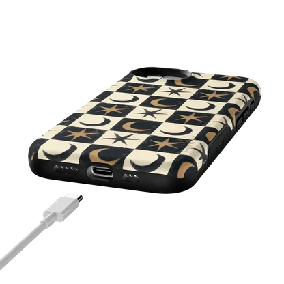 Mystic Moonstar | Black Celestial Case Phone Case get.casely