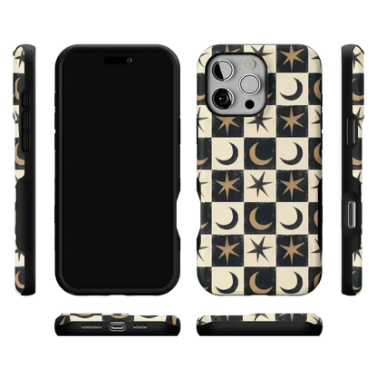 Mystic Moonstar | Black Celestial Case Phone Case get.casely