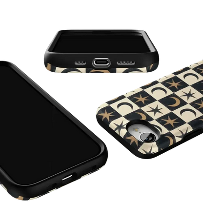 Mystic Moonstar | Black Celestial Case Phone Case get.casely