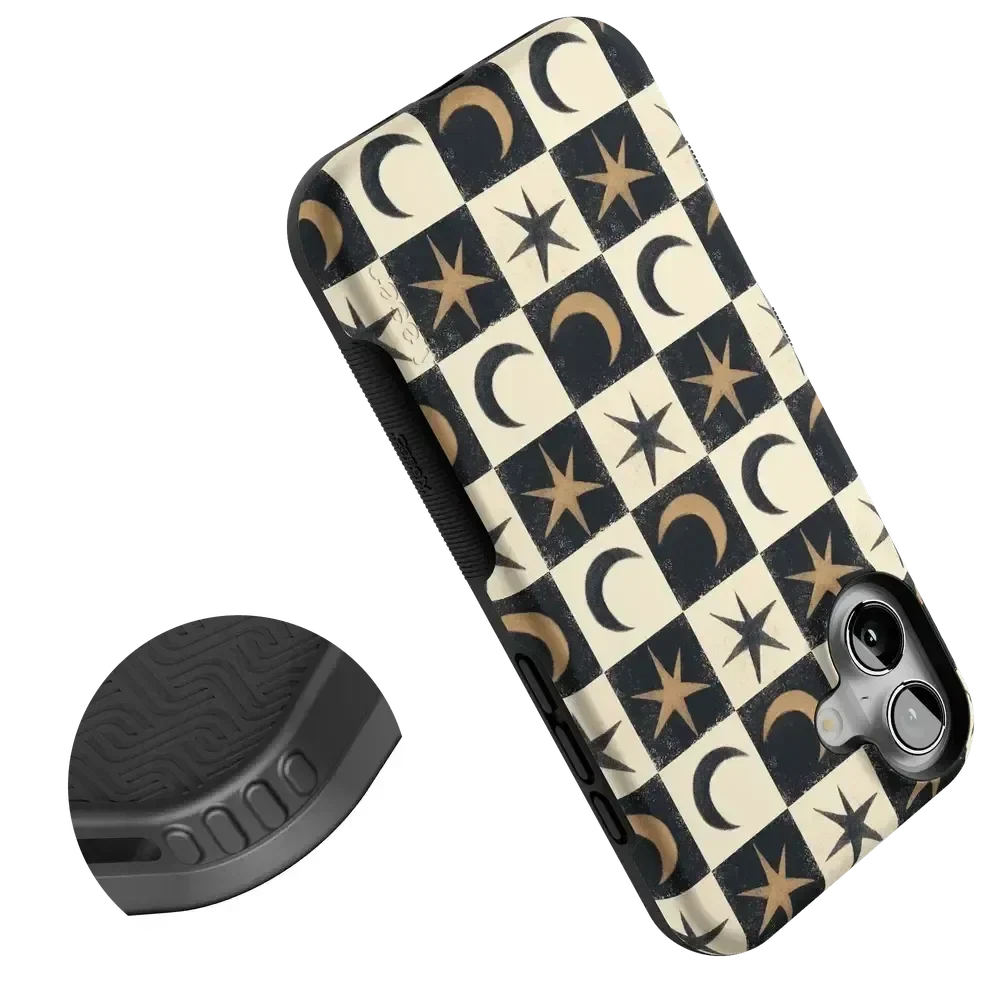 Mystic Moonstar | Black Celestial Case Phone Case get.casely