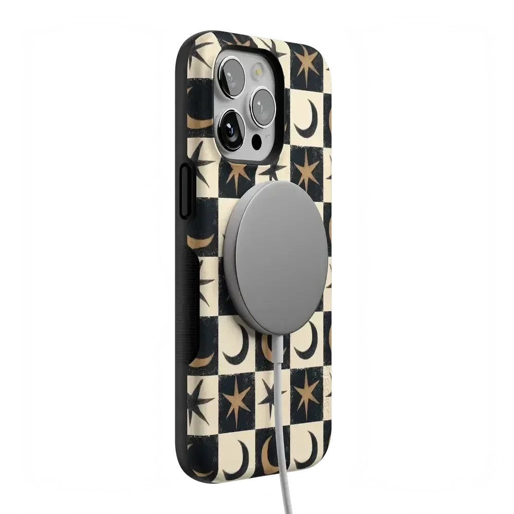 Mystic Moonstar | Black Celestial Case Phone Case get.casely