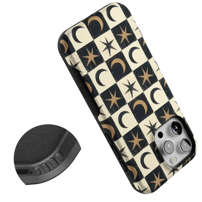 Mystic Moonstar | Black Celestial Case Phone Case get.casely