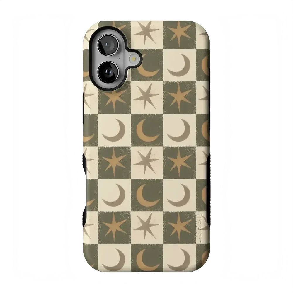 Mystic Moonstar | Green Celestial Case Phone Case get.casely Bold Flex + MagSafe® iPhone 17