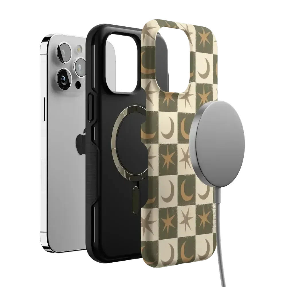 Mystic Moonstar | Green Celestial Case Phone Case get.casely