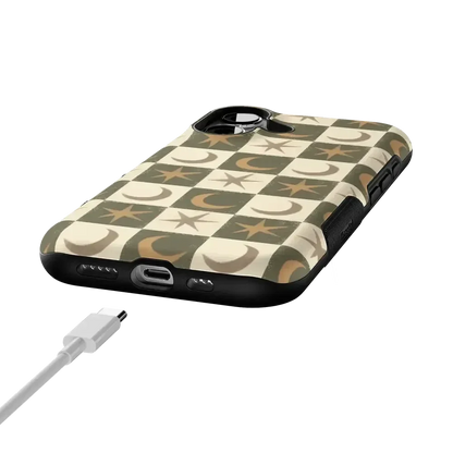 Mystic Moonstar | Green Celestial Case Phone Case get.casely