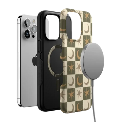 Mystic Moonstar | Green Celestial Case Phone Case get.casely