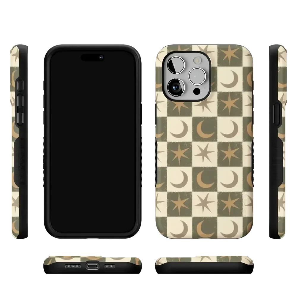 Mystic Moonstar | Green Celestial Case Phone Case get.casely