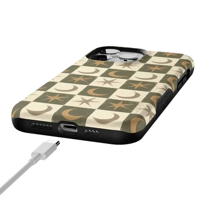 Mystic Moonstar | Green Celestial Case Phone Case get.casely