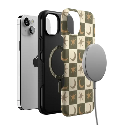 Mystic Moonstar | Green Celestial Case Phone Case get.casely