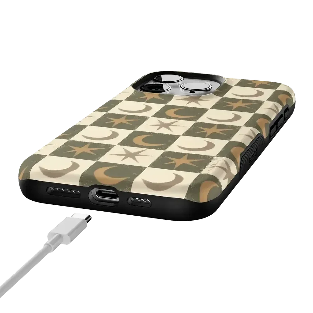 Mystic Moonstar | Green Celestial Case Phone Case get.casely