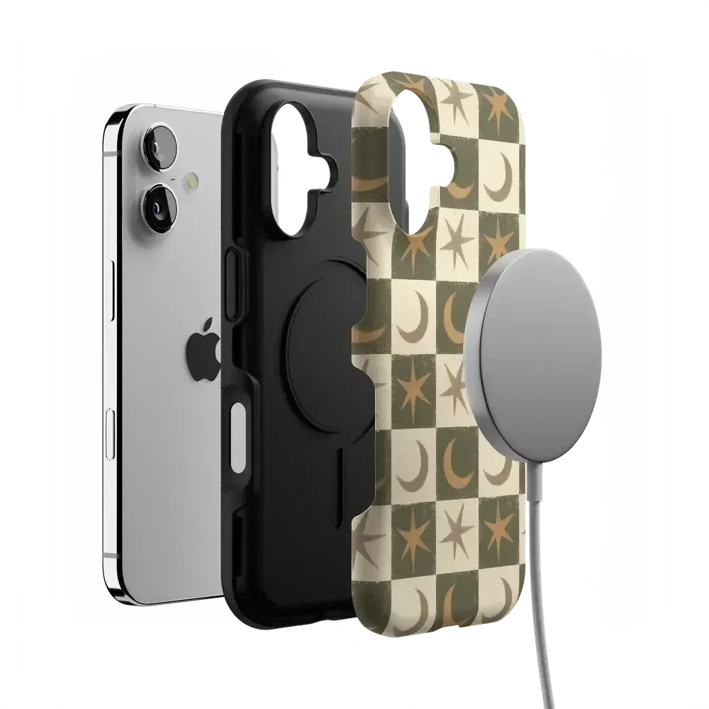 Mystic Moonstar | Green Celestial Case Phone Case get.casely