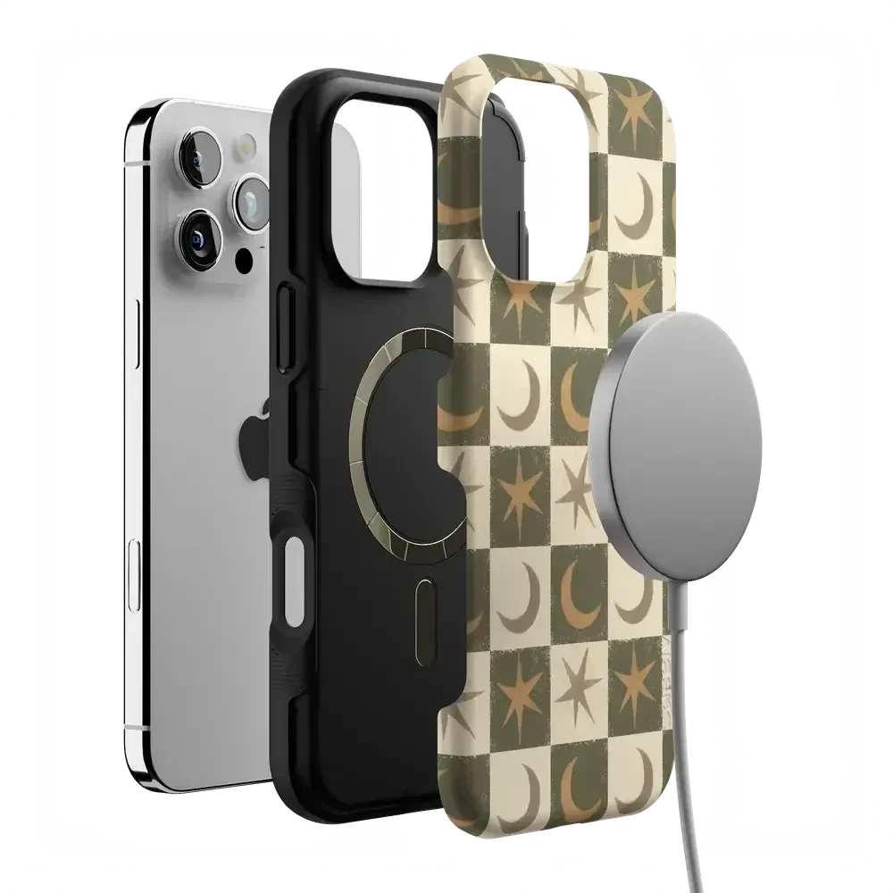 Mystic Moonstar | Green Celestial Case Phone Case get.casely