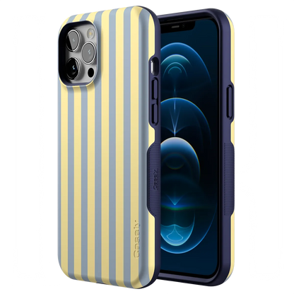 Coastline Stripes | Blue & Yellow Case