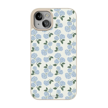 Nantucket Cottage | Blue Hydrangea Case iPhone Case get.casely Align + MagSafe® iPhone 15 Plus