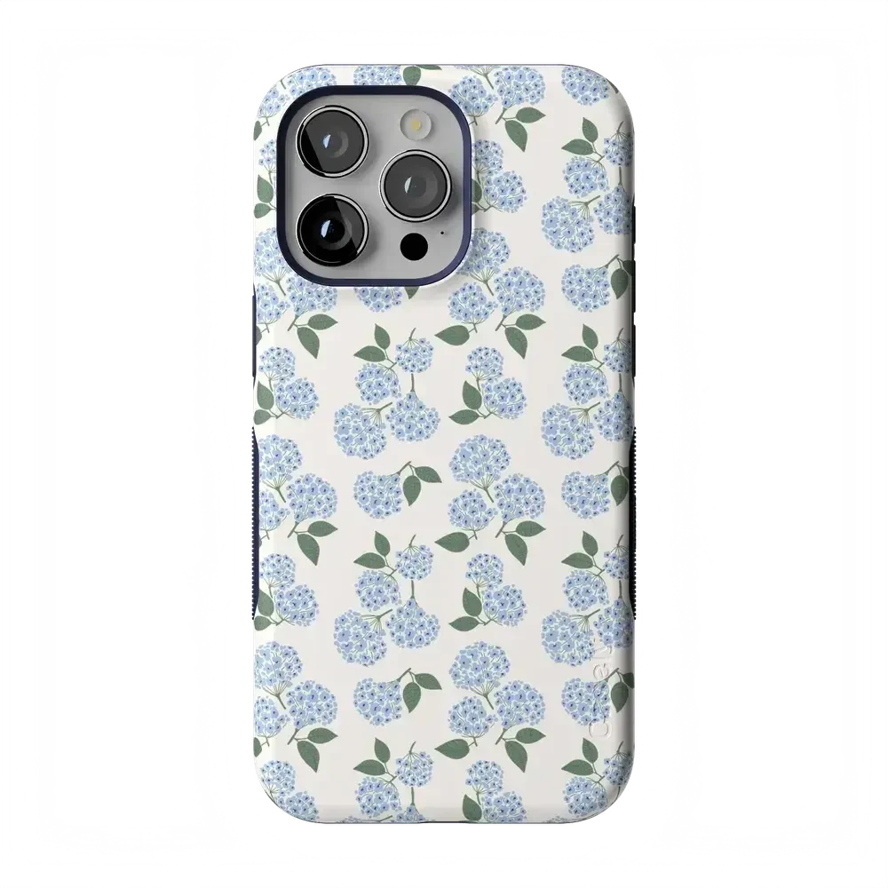 Nantucket Cottage | Blue Hydrangea Case iPhone Case get.casely Bold Flex + MagSafe® iPhone 15 Pro Max