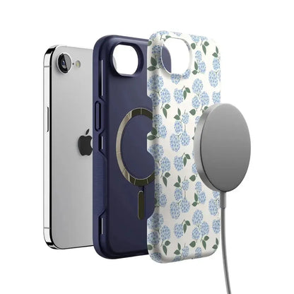 Nantucket Cottage | Blue Hydrangea Case iPhone Case get.casely
