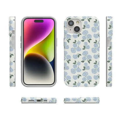 Nantucket Cottage | Blue Hydrangea Case iPhone Case get.casely