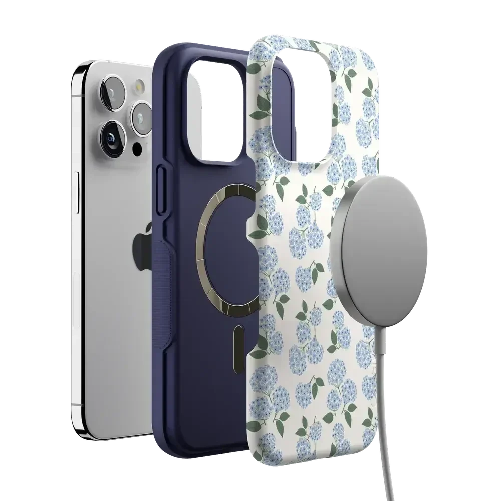 Nantucket Cottage | Blue Hydrangea Case iPhone Case get.casely