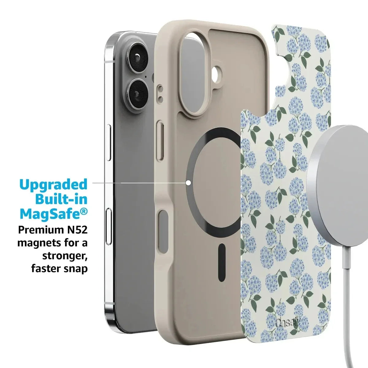 Nantucket Cottage | Blue Hydrangea Case iPhone Case get.casely