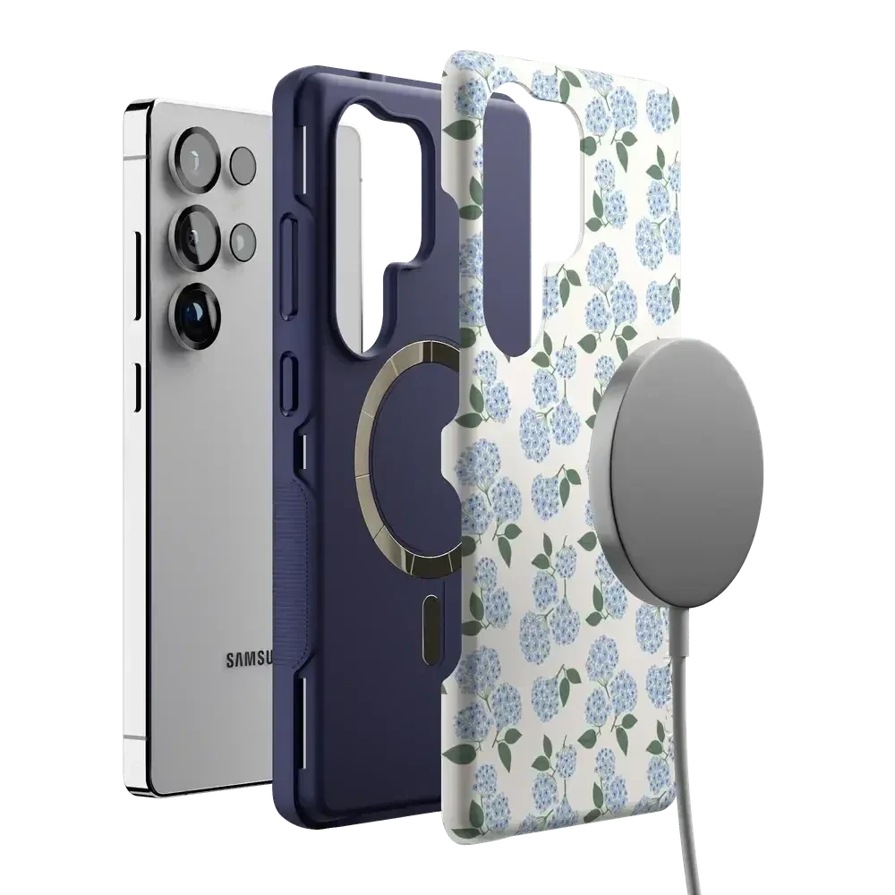 Nantucket Cottage | Blue Hydrangea Case iPhone Case get.casely
