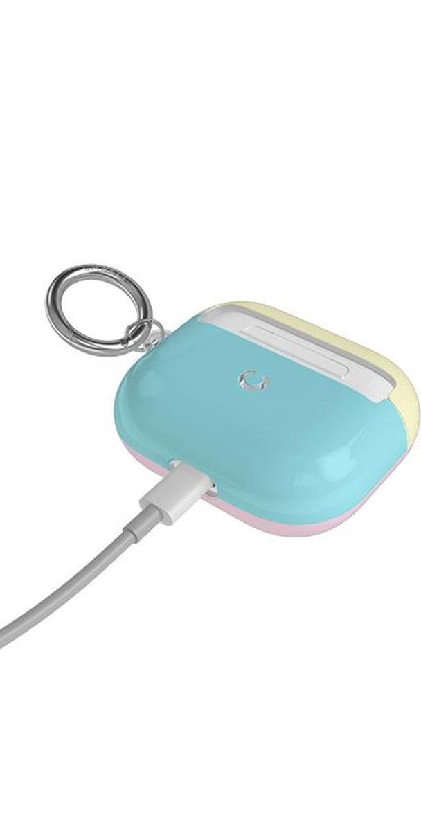 Neon Blue, Pink & Yellow | Colorblock AirPods Case AirPods Case get.casely