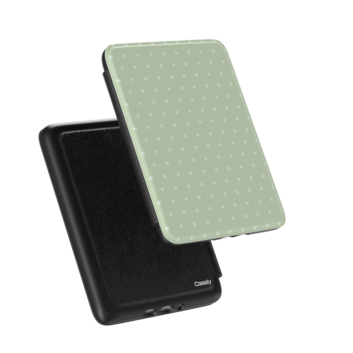 On the Dot | Green Polka Dot Kindle Case