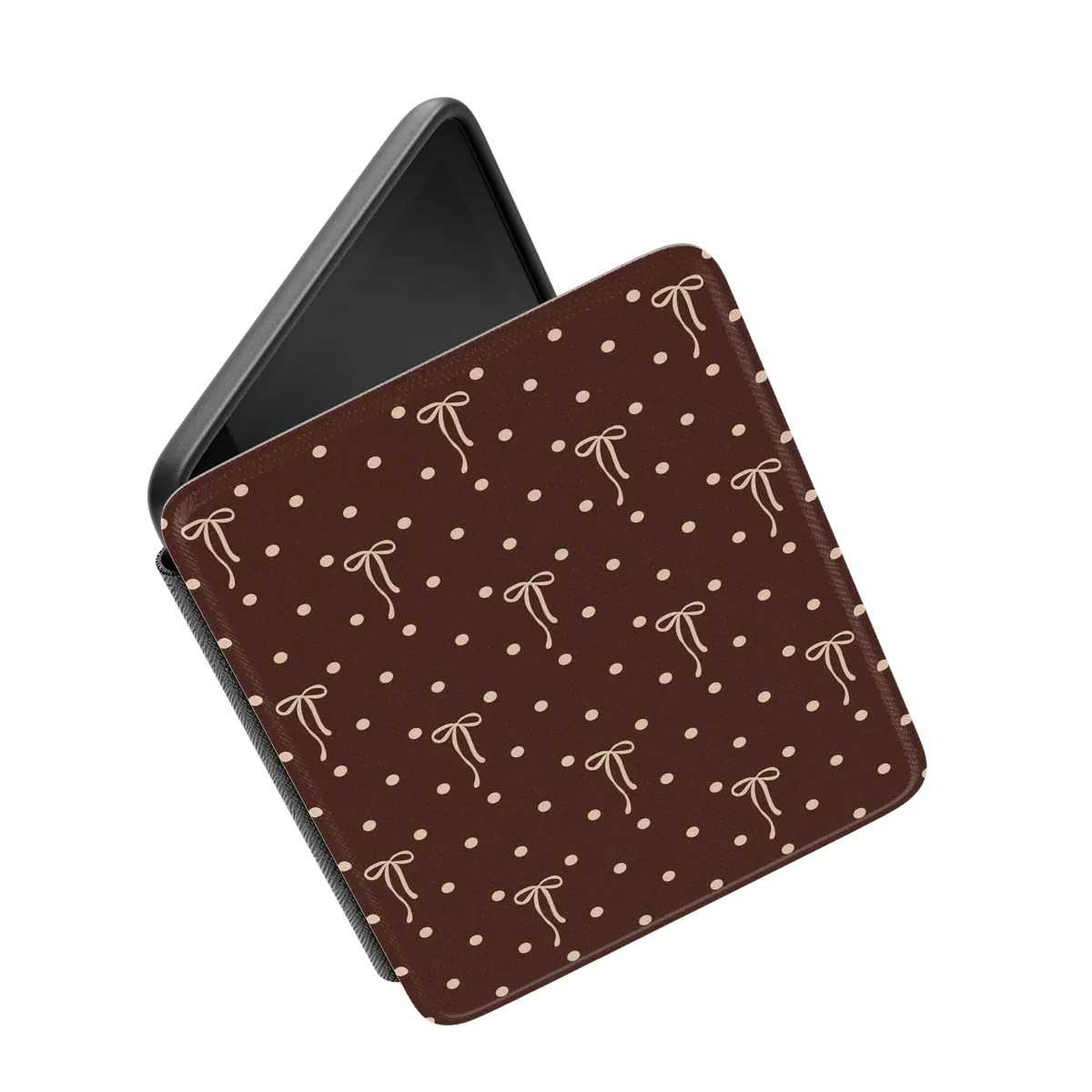 Teddy Bows | Brown Polka Dot Kindle Case