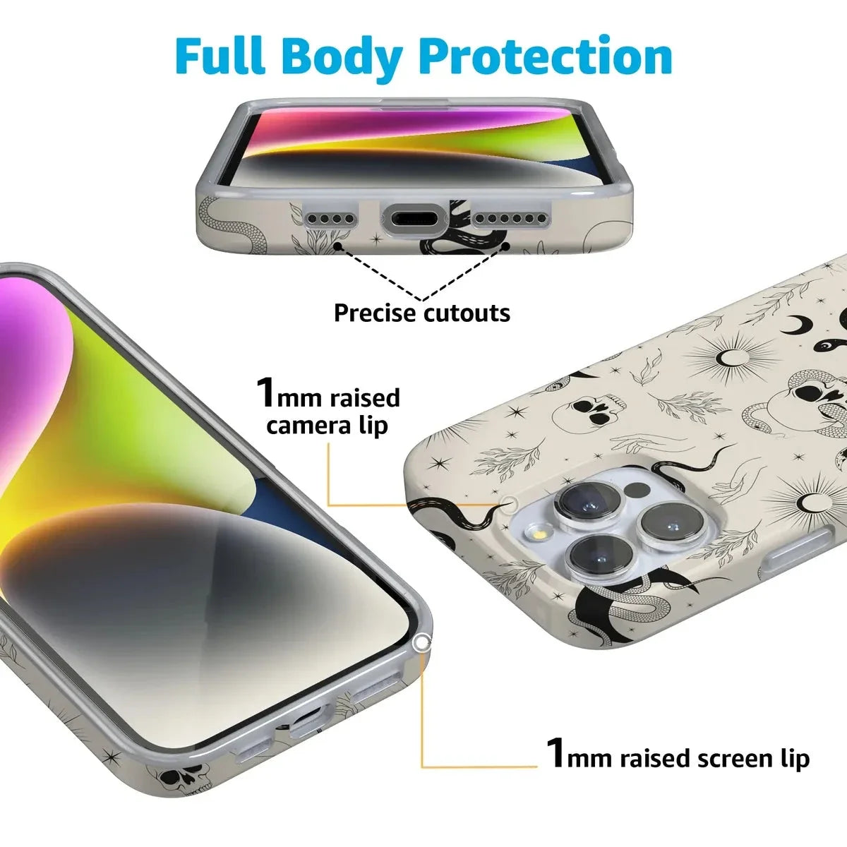 No Further Explanation | Snakes & Skulls Case Phone Case Casetry