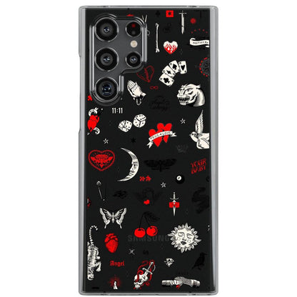 Not a Phase | Clear Flash Tattoo Case iPhone Case get.casely Classic Galaxy S22 Ultra