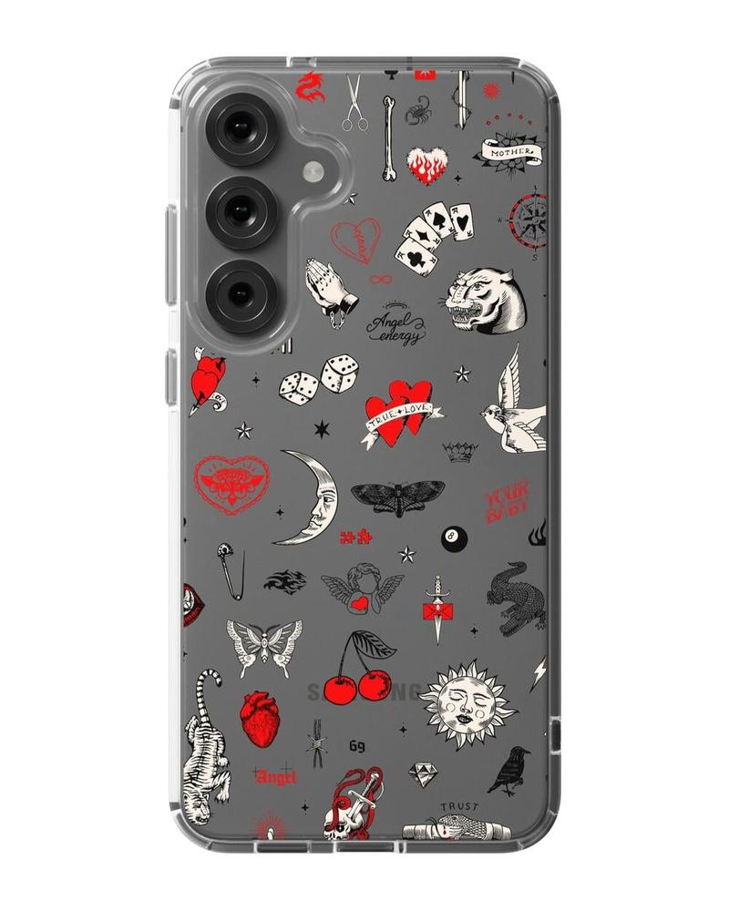 Not a Phase | Clear Flash Tattoo Case iPhone Case get.casely Classic Galaxy S25 Plus