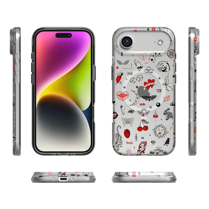 Not a Phase | Clear Flash Tattoo Case iPhone Case get.casely