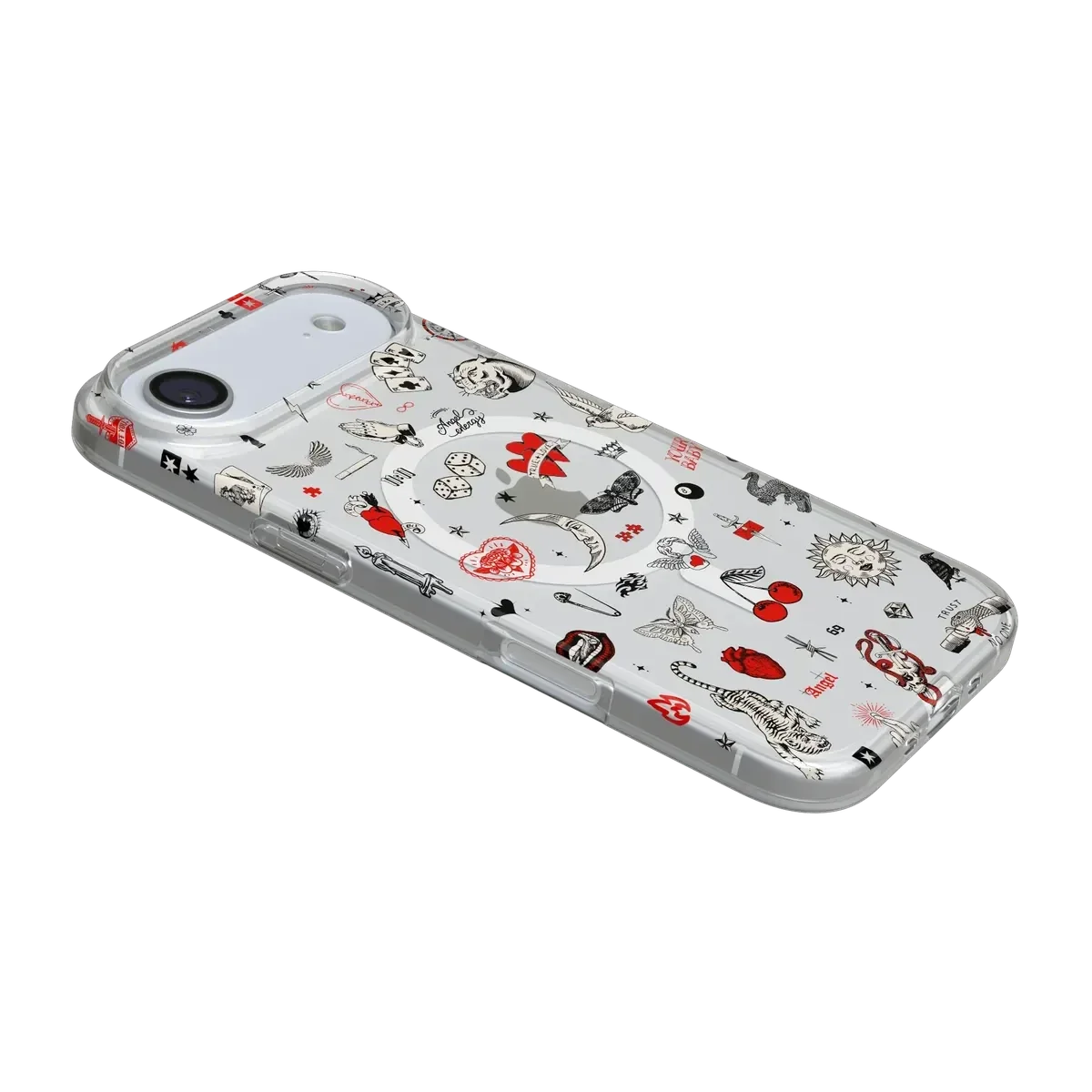 Not a Phase | Clear Flash Tattoo Case iPhone Case get.casely