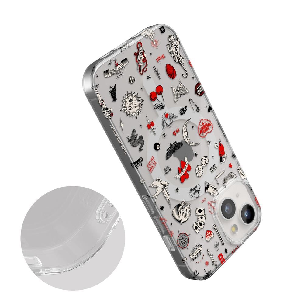 Not a Phase | Clear Flash Tattoo Case iPhone Case get.casely
