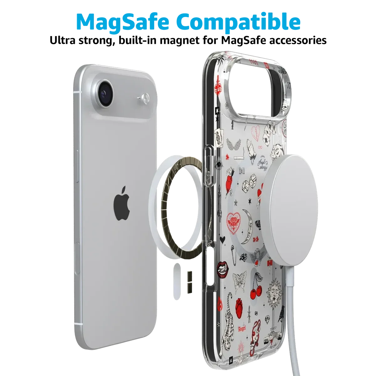 Not a Phase | Clear Flash Tattoo Case iPhone Case get.casely