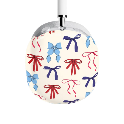 American Girlie | Red White & Blue Bows AirPods Max Case