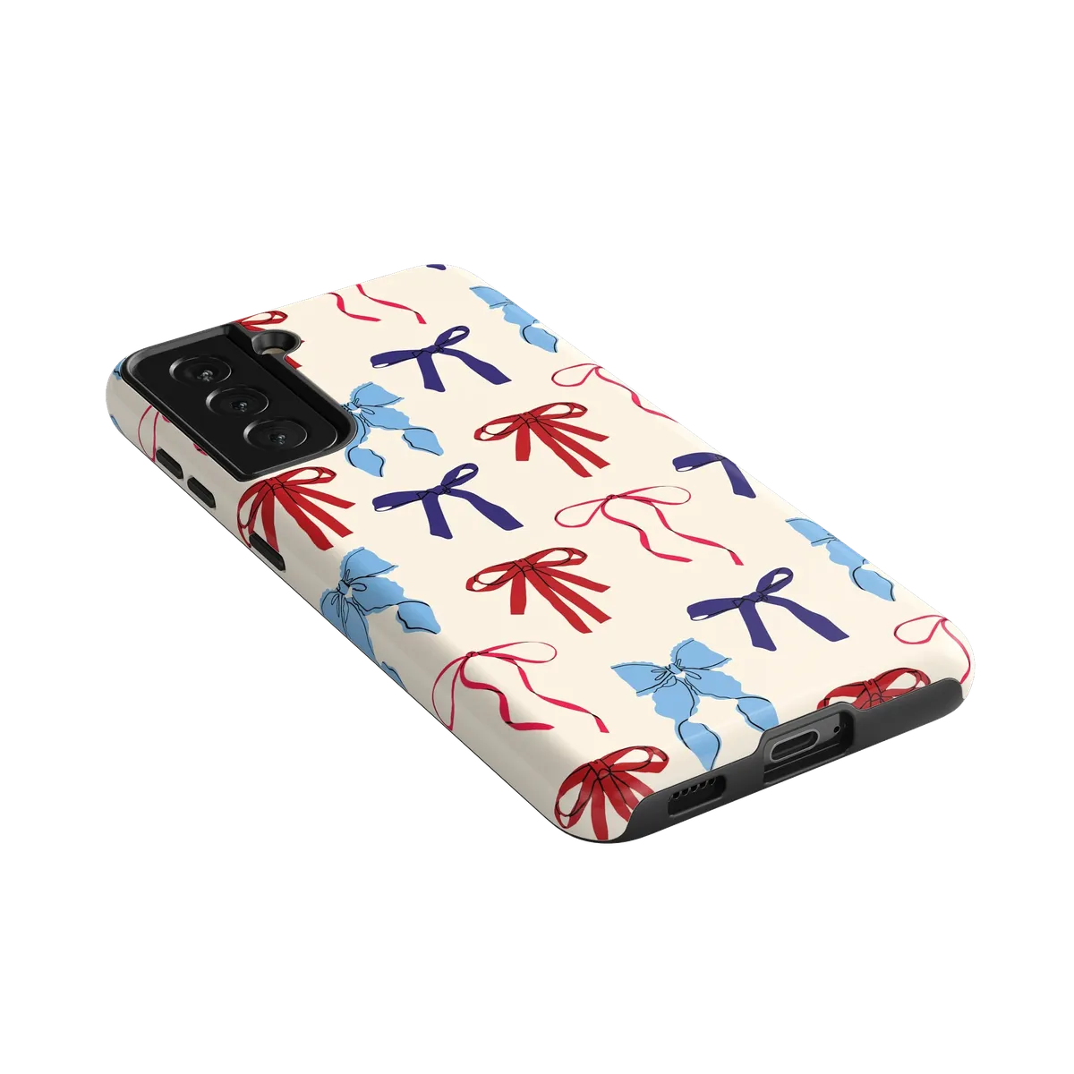 American Girlie | Red White & Blue Bows Case