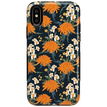 Off Tropic Floral | Exotic Orange Flower Case iPhone Case get.casely Bold iPhone XS Max