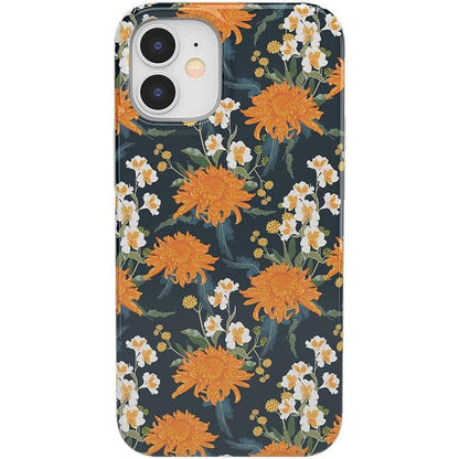 Off Tropic Floral | Exotic Orange Flower Case iPhone Case get.casely Classic iPhone 12