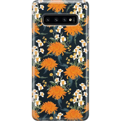Off Tropic Floral | Exotic Orange Flower Samsung Case Samsung Case get.casely Classic Galaxy S10