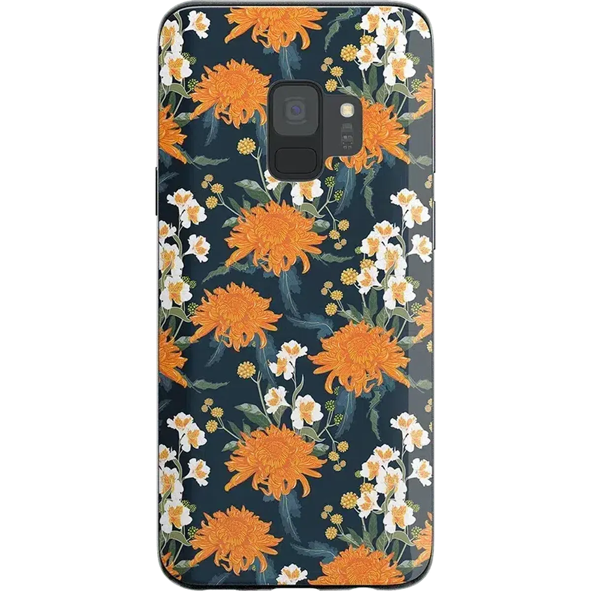 Off Tropic Floral | Exotic Orange Flower Samsung Case Samsung Case get.casely Classic Galaxy S9 Plus