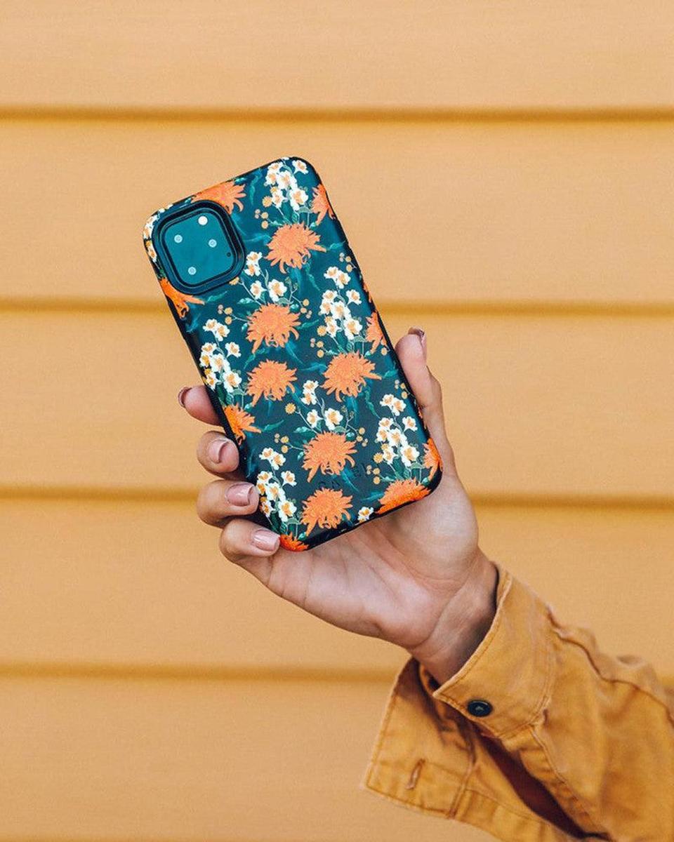 Off Tropic Floral | Exotic Orange Flower Samsung Case Samsung Case get.casely