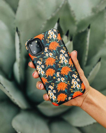 Off Tropic Floral | Exotic Orange Flower Samsung Case Samsung Case get.casely