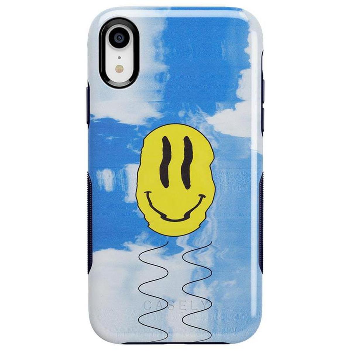 On Cloud Nine | Glitch Smiley Face Case iPhone Case get.casely Bold iPhone XR
