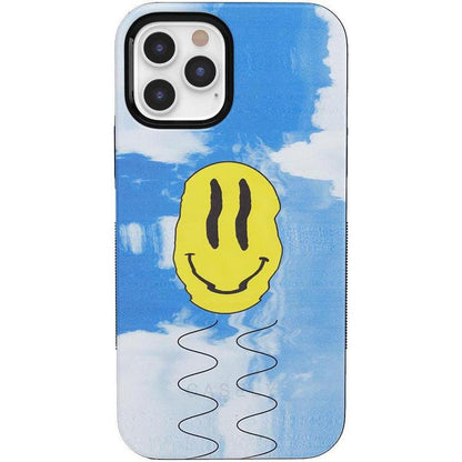 On Cloud Nine | Glitch Smiley Face Case iPhone Case get.casely Bold + MagSafe® iPhone 12 Pro Max