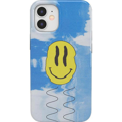 On Cloud Nine | Glitch Smiley Face Case iPhone Case get.casely Classic iPhone 12
